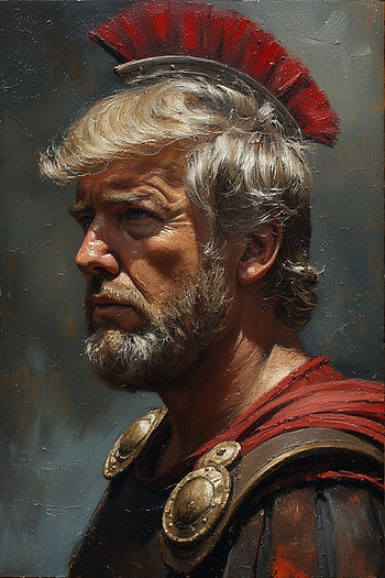 Caesar Crosses the Rubicon, Promises to Protect Rome from a Dozen Suspicious Men in Capes